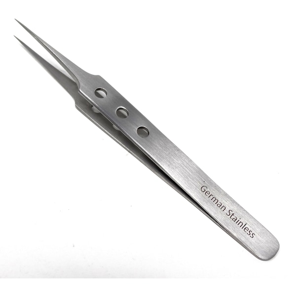 A2Z Scilab Watch Jewelery Repair Tweezers No 5 Fine Point Forceps Fenestrated Grip A2Z-ZR272 - main